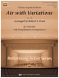 Air with Variations No. 14 Orchestra sheet music cover